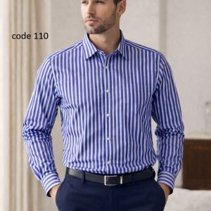 Men's long sleeve Strip shirt