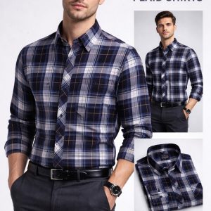 Men's long sleeve Strip shirt