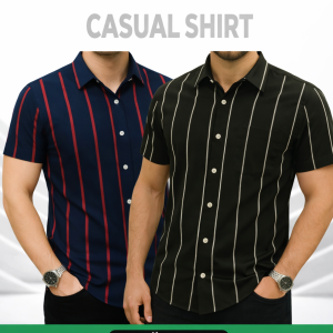 Men's Half sleeve Strip shirt