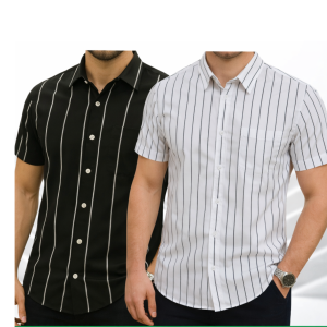Men's Half sleeve Strip shirt