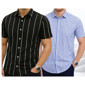Men's Half sleeve Strip shirt