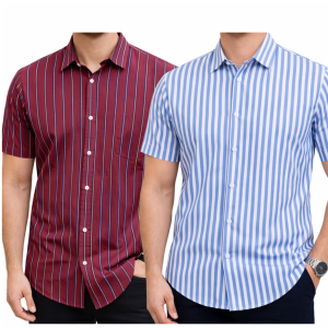 Men's Half sleeve Strip shirt