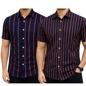 Men's Half sleeve Strip shirt