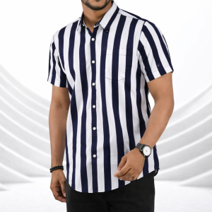 Men's Half sleeve Strip shirt