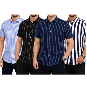Men's Half sleeve Strip shirt